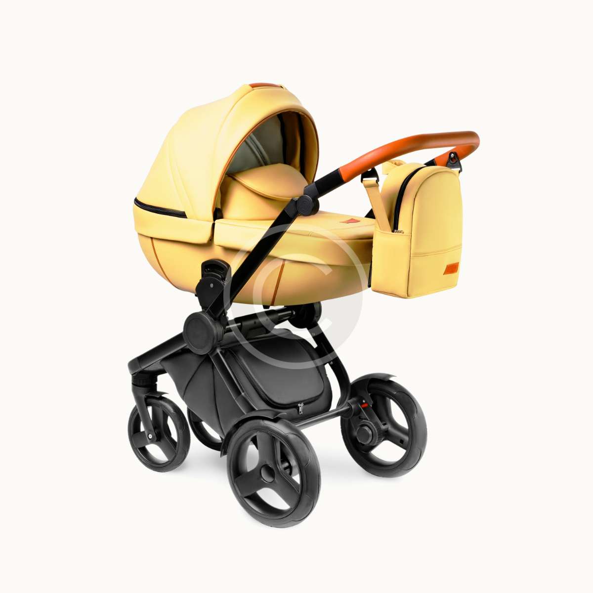 Yellow stroller